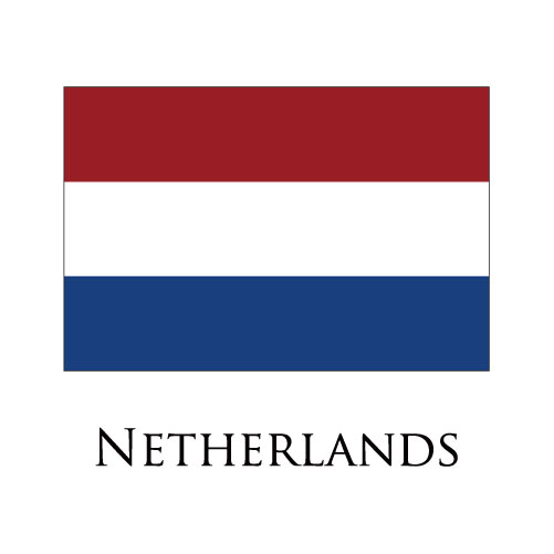 Netherlands flag logo iron on paper